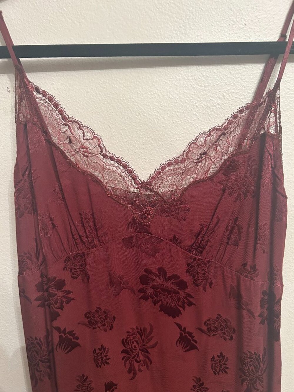 Wilfred Midi Brown Dress With Lace Trim Size 8
